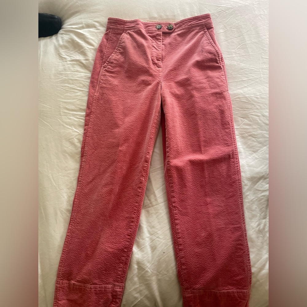 Jcrew, pink corduroy pants, size 4.